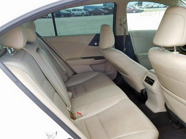 1HGCR3F87GA008734 - 2016 HONDA ACCORD EXL WHITE photo 6