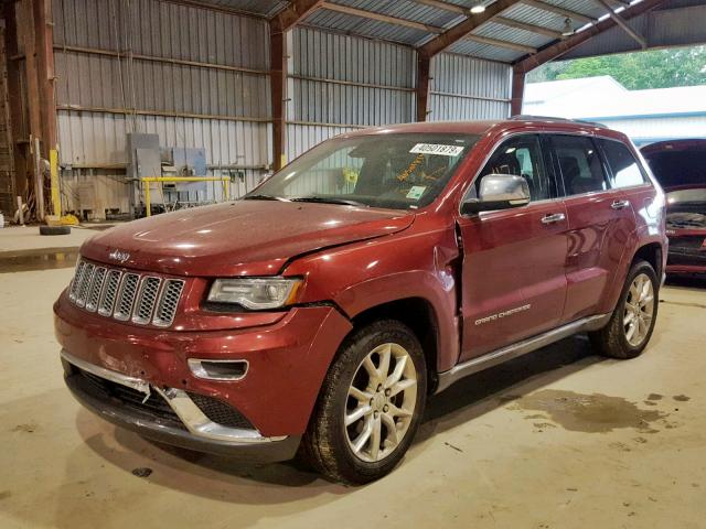 1C4RJEJG5EC164542 - 2014 JEEP GRAND CHER MAROON photo 2