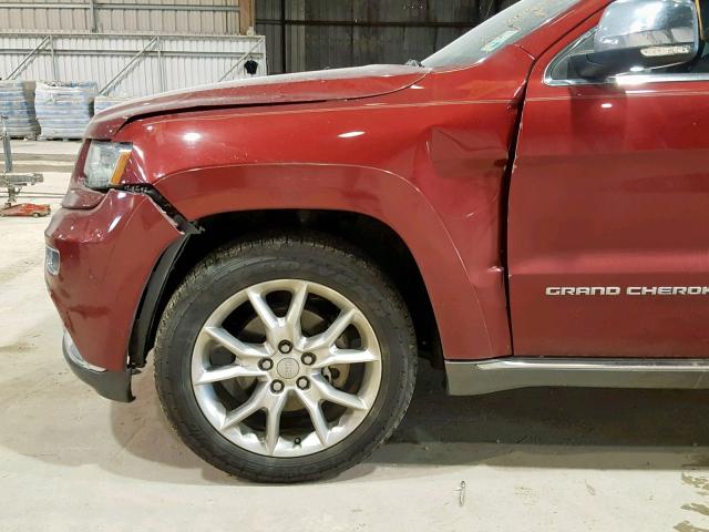 1C4RJEJG5EC164542 - 2014 JEEP GRAND CHER MAROON photo 9