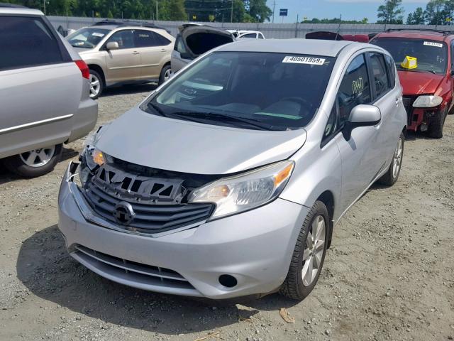 3N1CE2CPXEL354656 - 2014 NISSAN VERSA NOTE SILVER photo 2