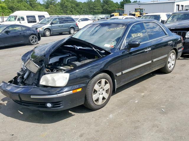 KMHFU45E74A302424 - 2004 HYUNDAI XG 350 BLACK photo 2