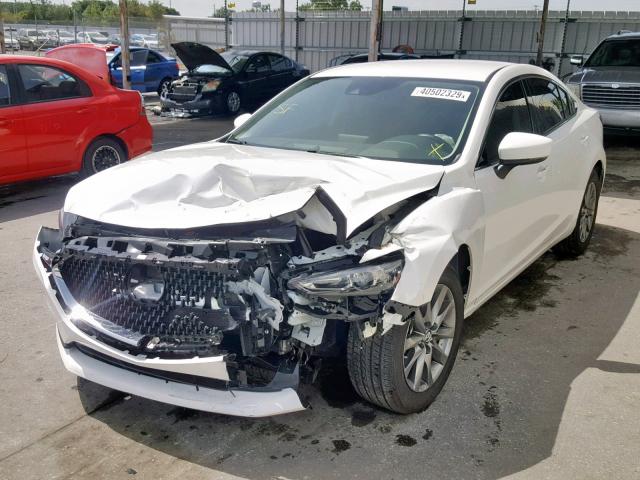 JM1GL1UM1J1325700 - 2018 MAZDA 6 SPORT WHITE photo 2