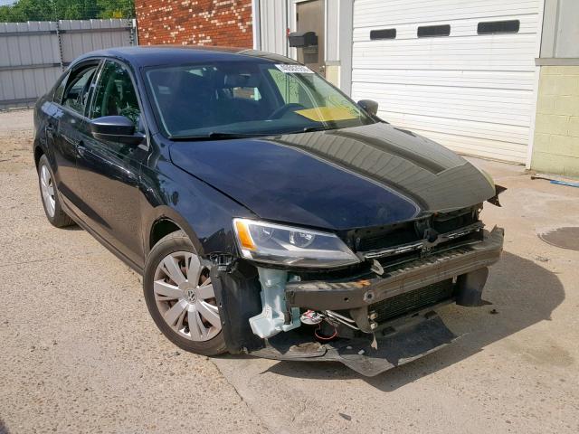 3VW2K7AJ6BM018843 - 2011 VOLKSWAGEN JETTA BASE BLACK photo 1