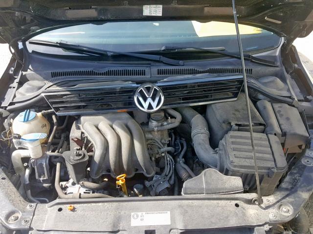 3VW2K7AJ6BM018843 - 2011 VOLKSWAGEN JETTA BASE BLACK photo 7