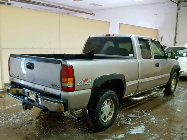 2GTEK19VX21303363 - 2002 GMC NEW SIERRA TAN photo 4