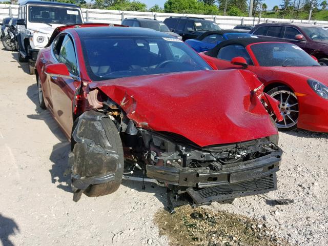 5YJSA1E27HF217158 - 2017 TESLA MODEL S Qırmızı foto 1