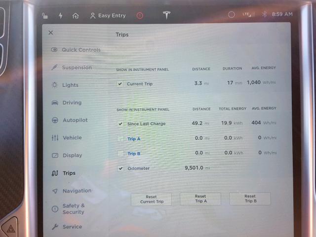 5YJSA1E27HF217158 - 2017 TESLA MODEL S Qırmızı foto 8