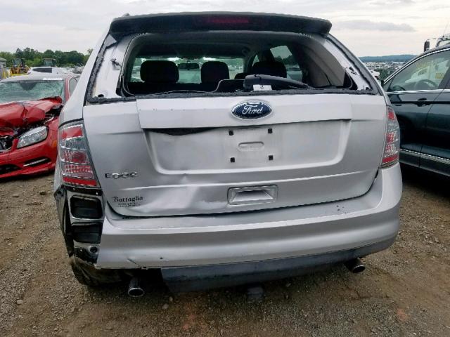 2FMDK3GC7ABA53240 - 2010 FORD EDGE SE SILVER photo 9