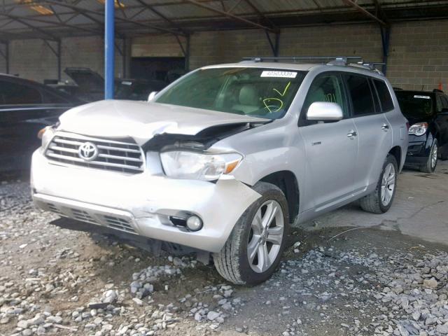 5TDDK3EH4AS017023 - 2010 TOYOTA HIGHLANDER SILVER photo 2