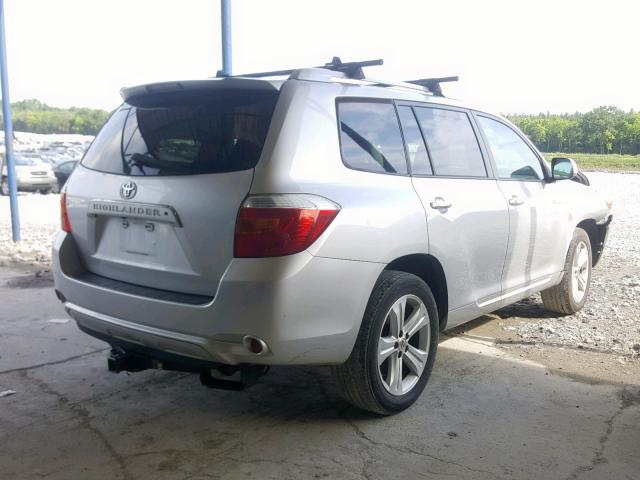 5TDDK3EH4AS017023 - 2010 TOYOTA HIGHLANDER SILVER photo 4