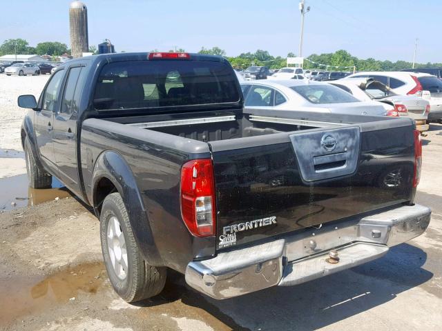 1N6AD09U67C454113 - 2007 NISSAN FRONTIER C BLACK photo 3