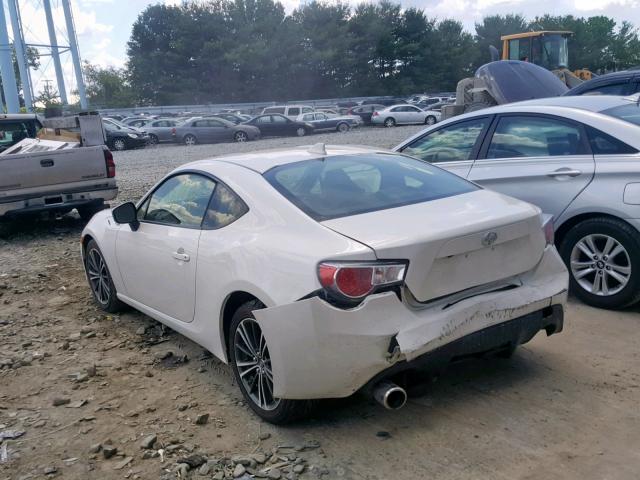 JF1ZNAA11G9705388 - 2016 TOYOTA SCION FR-S WHITE photo 3