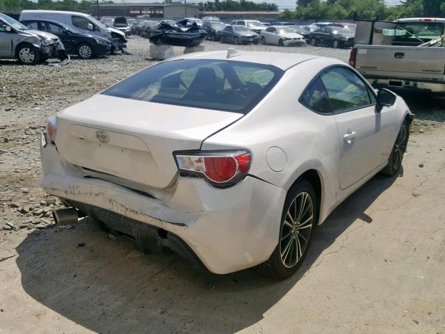 JF1ZNAA11G9705388 - 2016 TOYOTA SCION FR-S WHITE photo 4