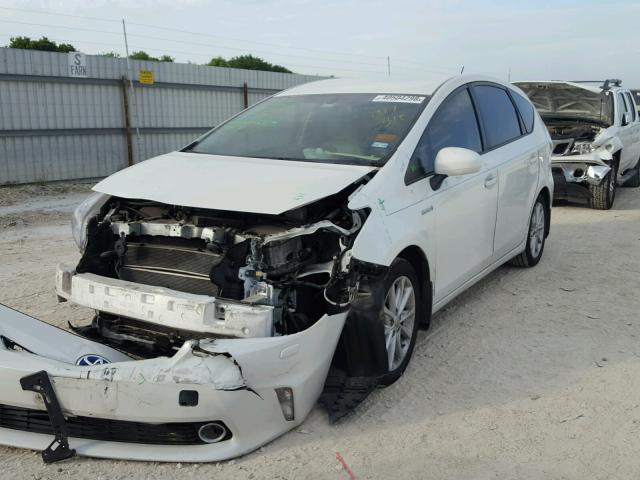 JTDZN3EU0C3097340 - 2012 TOYOTA PRIUS V WHITE photo 2