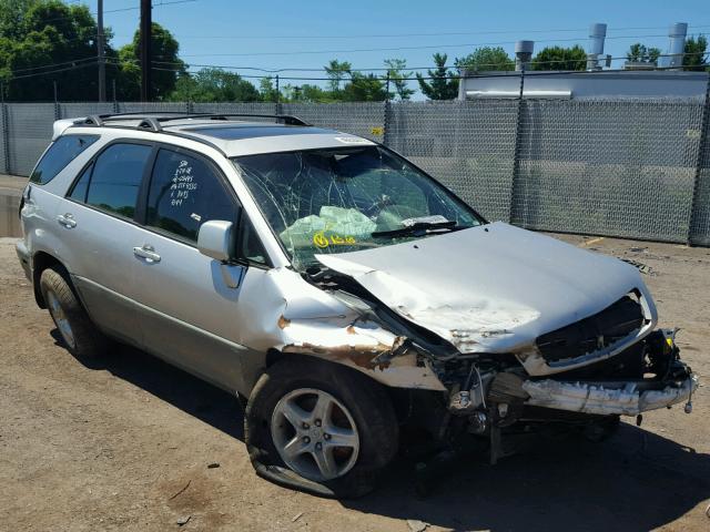 JTJHF10U220239284 - 2002 LEXUS RX 300 SILVER photo 1