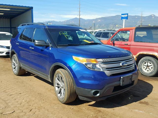 1FM5K8B8XDGB34640 - 2013 FORD EXPLORER BLUE photo 1