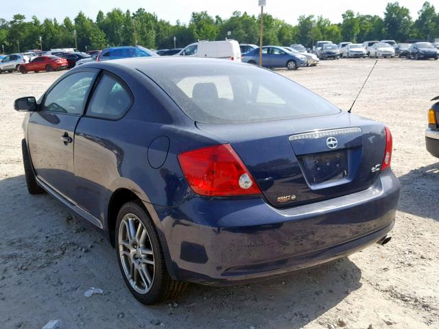 JTKDE177570217171 - 2007 TOYOTA SCION TC ლურჯი ფოტო 3