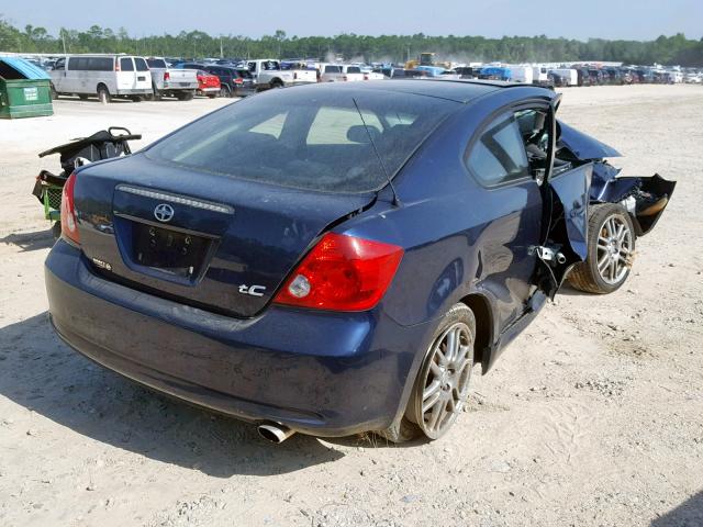 JTKDE177570217171 - 2007 TOYOTA SCION TC ლურჯი ფოტო 4