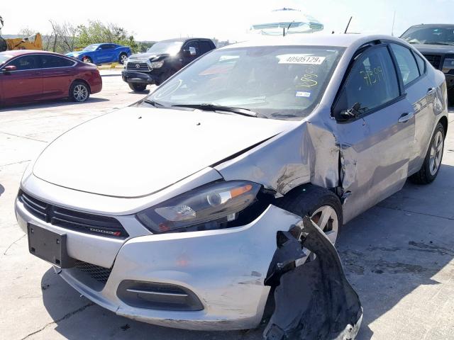 1C3CDFBB2GD660647 - 2016 DODGE DART SXT GRAY photo 2