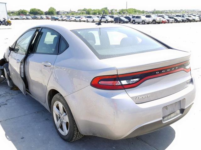 1C3CDFBB2GD660647 - 2016 DODGE DART SXT GRAY photo 3