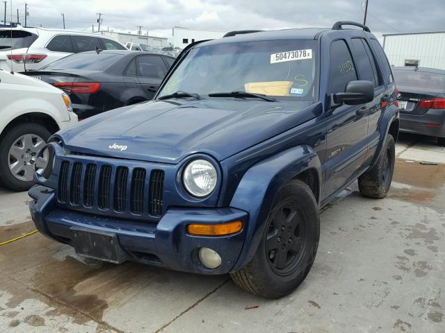 1J4GK58KX3W539314 - 2003 JEEP LIBERTY LI BLUE photo 2