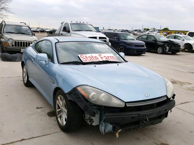 KMHHM66D67U241483 - 2007 HYUNDAI TIBURON GS BLUE photo 1