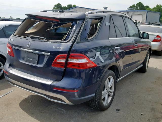 4JGDA0EB0FA571690 - 2015 MERCEDES-BENZ ML 250 BLU BLUE photo 4