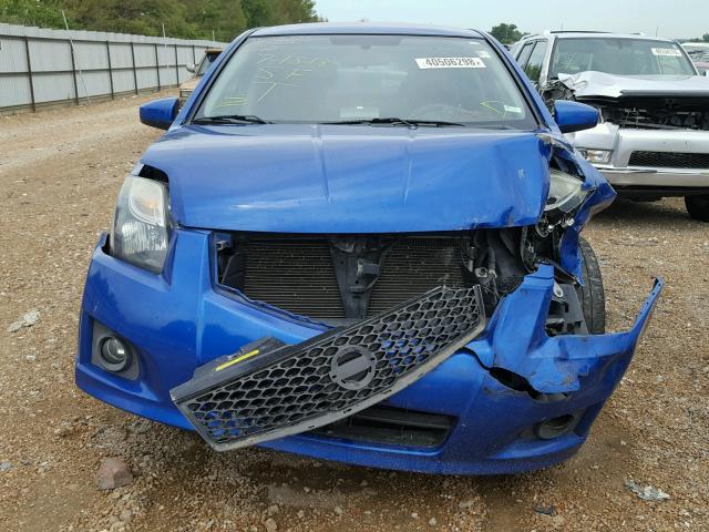 3N1AB6AP1CL703288 - 2012 NISSAN SENTRA 2.0 BLUE photo 9