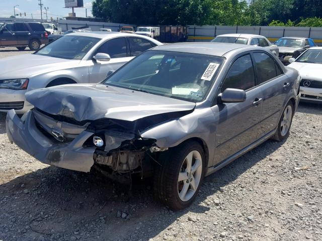 1YVHP80CX75M32240 - 2007 MAZDA 6 I SILVER photo 2