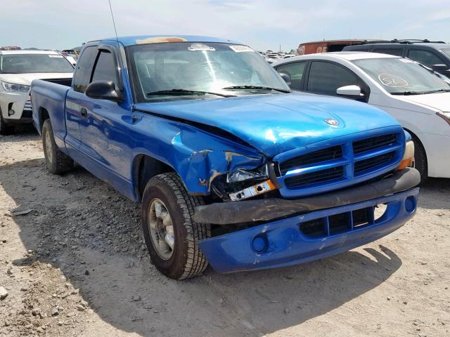 1B7GL22X1XS139323 - 1999 DODGE DAKOTA BLUE photo 1