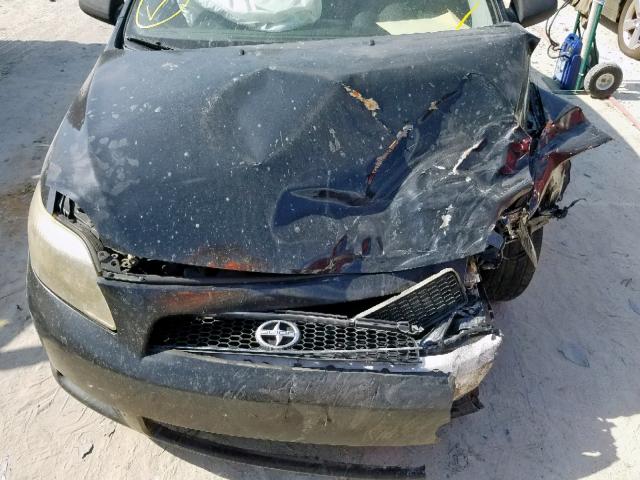 JTKDE177950011526 - 2005 TOYOTA SCION TC შავი ფოტო 7