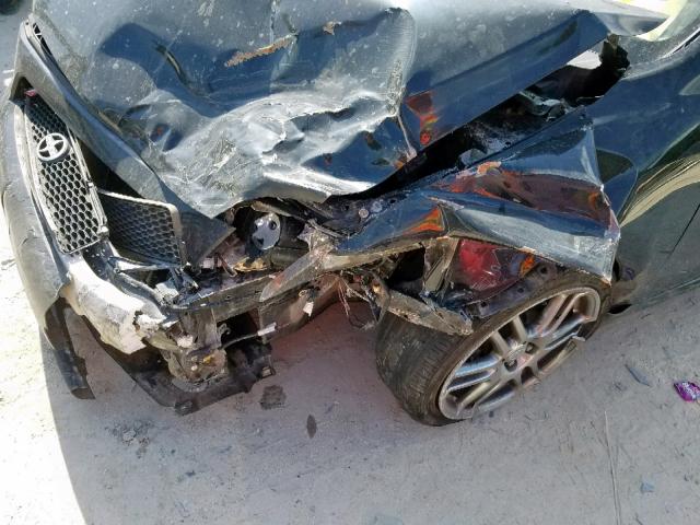 JTKDE177950011526 - 2005 TOYOTA SCION TC შავი ფოტო 9