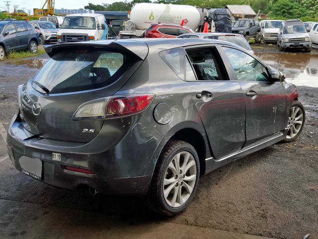 JM1BL1H51A1208440 - 2010 MAZDA 3 S GRAY photo 4