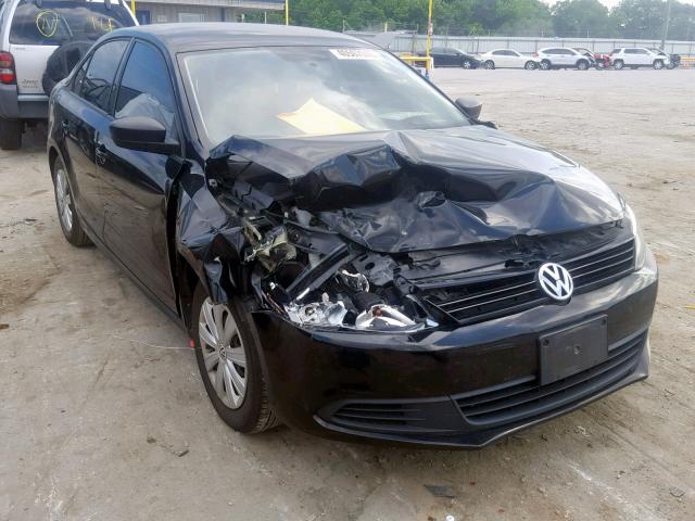 3VW2K7AJ8DM406322 - 2013 VOLKSWAGEN JETTA BASE BLACK photo 1