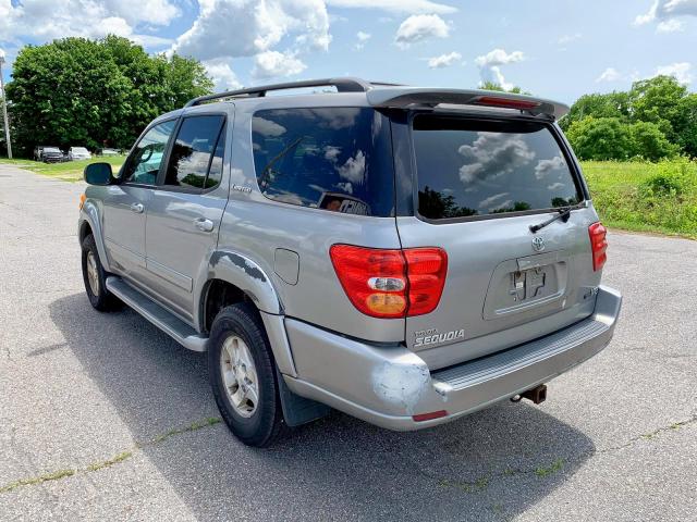 5TDZT38A52S117277 - 2002 TOYOTA SEQUOIA LI SILVER photo 3