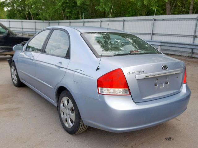 KNAFE122175419257 - 2007 KIA SPECTRA EX BLUE photo 3