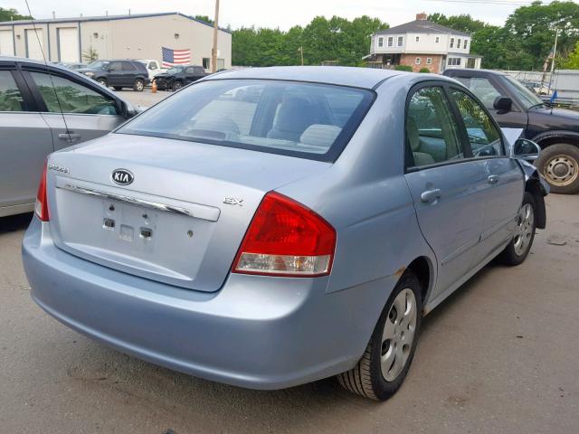 KNAFE122175419257 - 2007 KIA SPECTRA EX BLUE photo 4