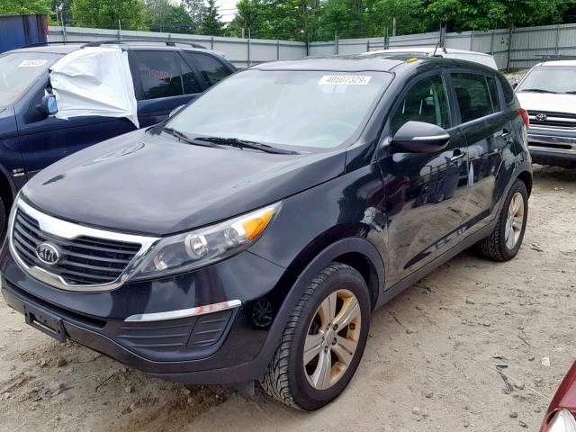 KNDPB3A28C7310144 - 2012 KIA SPORTAGE B BLACK photo 2