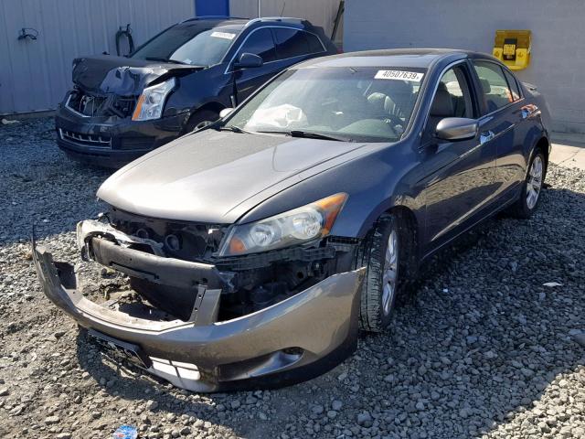 1HGCP36819A026512 - 2009 HONDA ACCORD EXL GRAY photo 2