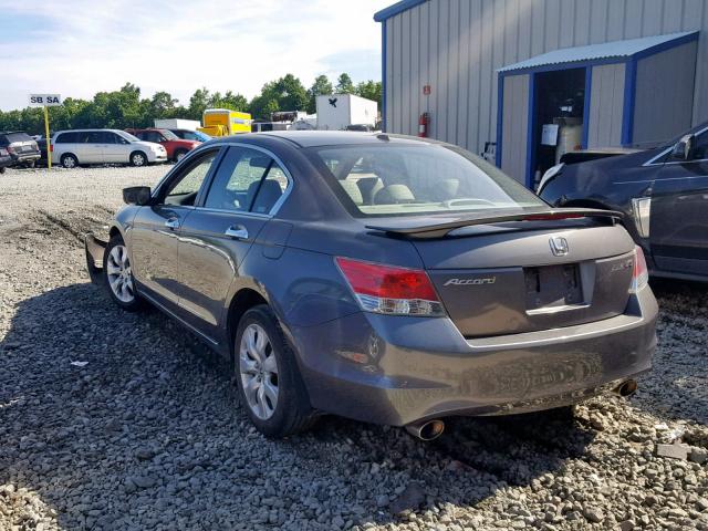 1HGCP36819A026512 - 2009 HONDA ACCORD EXL GRAY photo 3