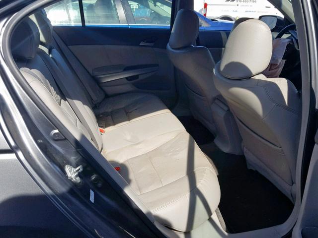 1HGCP36819A026512 - 2009 HONDA ACCORD EXL GRAY photo 6