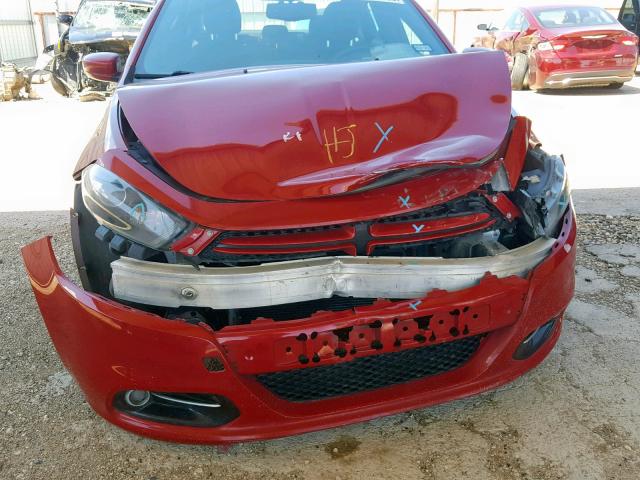 1C3CDFBA4DD146690 - 2013 DODGE DART SXT RED photo 9