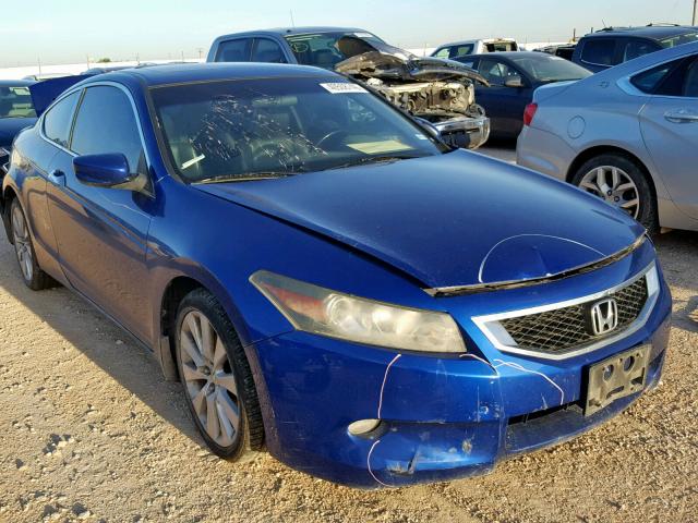 1HGCS22879A011236 - 2009 HONDA ACCORD EXL BLUE photo 1