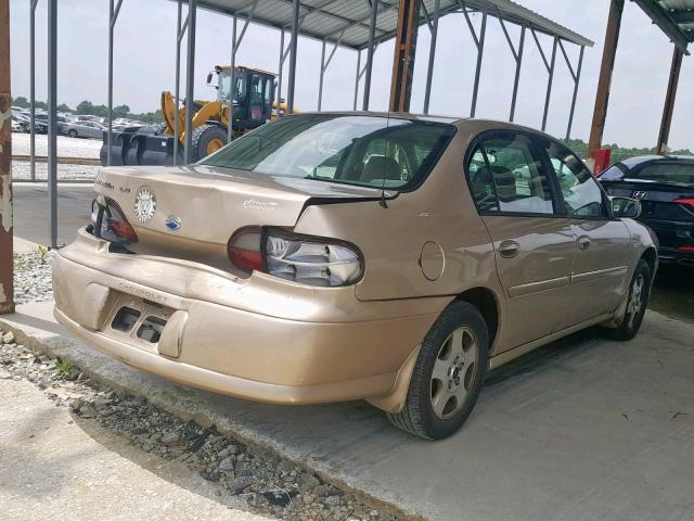 1G1NE52J02M587721 - 2002 CHEVROLET MALIBU LS GOLD photo 4