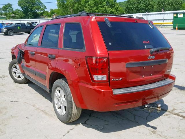 1J4GR48K95C718387 - 2005 JEEP GRAND CHER RED photo 3