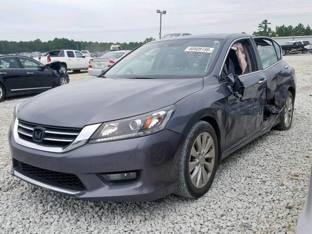 1HGCR2F81EA181723 - 2014 HONDA ACCORD EXL GRAY photo 2