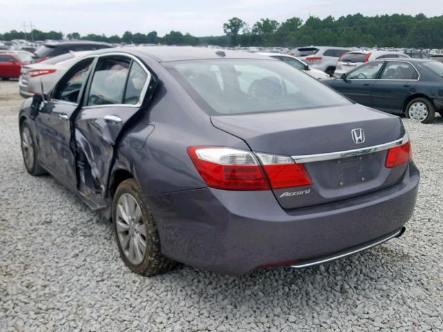 1HGCR2F81EA181723 - 2014 HONDA ACCORD EXL GRAY photo 3