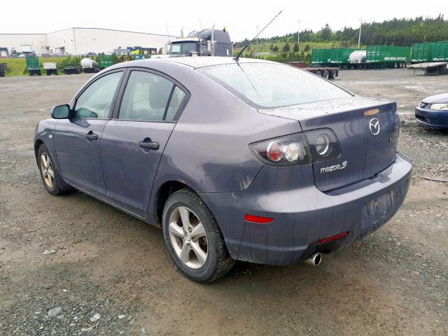 JM1BK32F891254990 - 2009 MAZDA 3 I GRAY photo 3