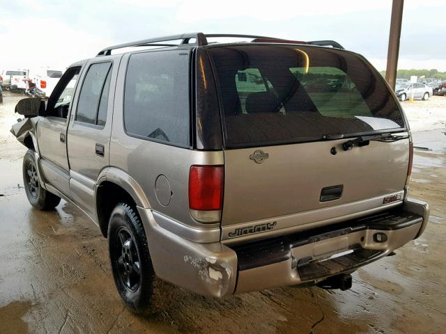 1GKDT13W312169499 - 2001 GMC JIMMY SILVER photo 3