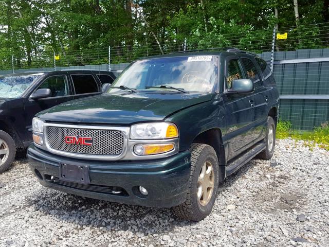 1GKEK63U41J163851 - 2001 GMC DENALI GREEN photo 2